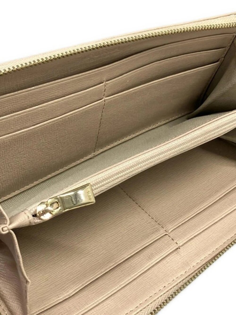 FURLA - Beige Leather Long Wallet - Picture 3 of 6